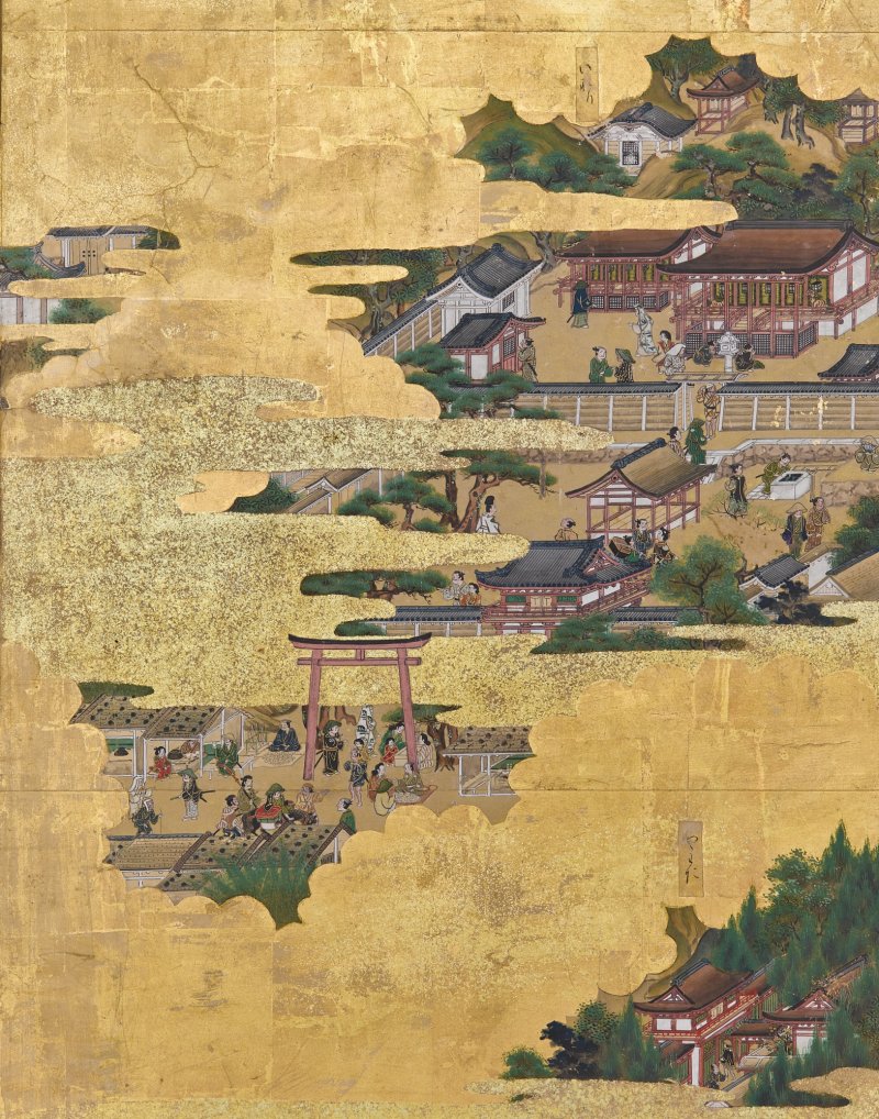Anonymous, Scenes in and around the Capital (Rakuchu rakugai zu), Edo period, 17th century | 洛中洛外図屏風　江戸時代前期　17世紀 - 图7