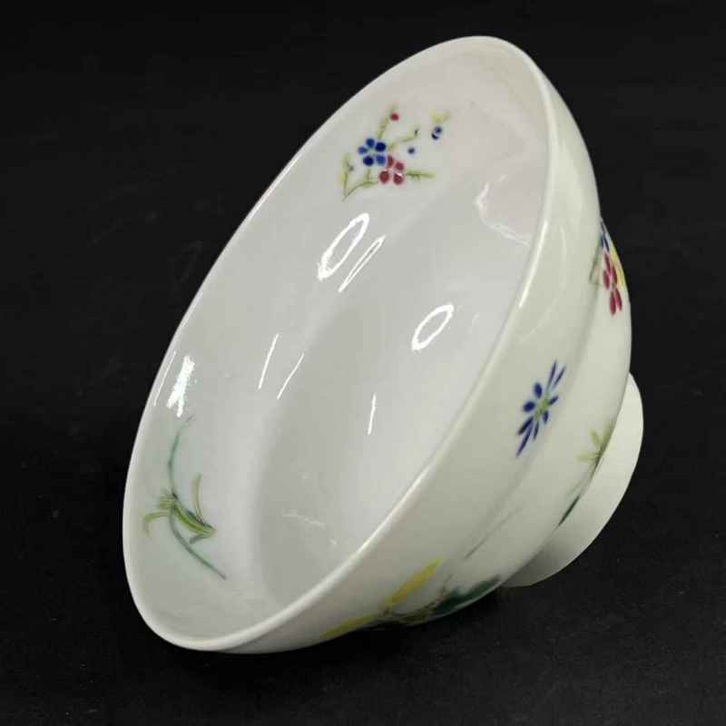 清 粉彩花卉纹折腰杯 - 图6