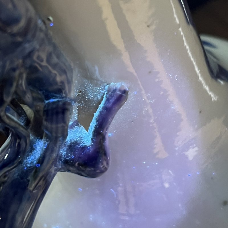清晚期青花和合二仙摇铃尊 - 图17