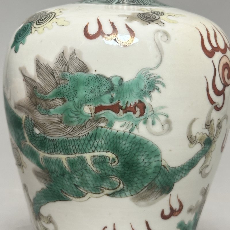 清光绪 五彩龙纹梅瓶 - 图6