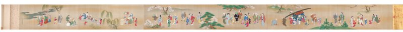 Miyagawa Choshun (1683-1753), Street performers in spring, Edo period, early 18th century |  宮川長春　遊楽図巻　江戸時代中期　18世紀前半 - 图9