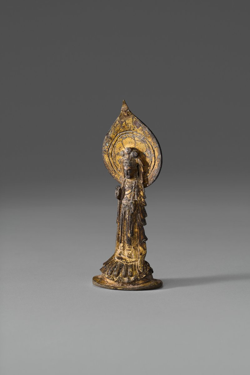 東魏/北周 六世紀中葉 鎏金銅菩薩立像  EASTERN WEI-NORTHERN ZHOU DYNASTY, MID-6TH CENTURY - 图4