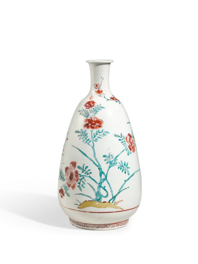 A large porcelain vase, Early enamelled ware, Hizen, Edo period, circa 1650 | 色絵花鳥文瓶　肥前　古伊万里様式　江戸時代前期　1650年代 - 图2