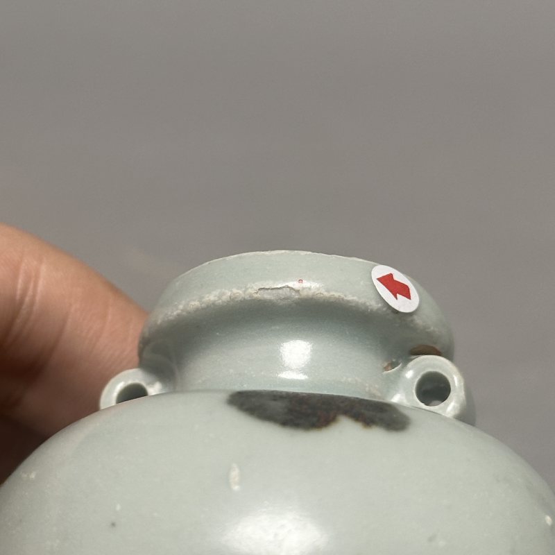 明早期 点褐彩双系罐 - 图10