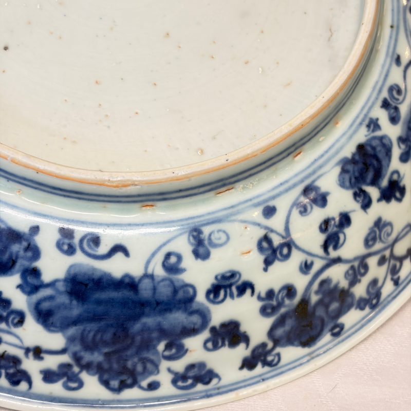 A Chinese blue and white 'Buddhist Lions' dish - 图21