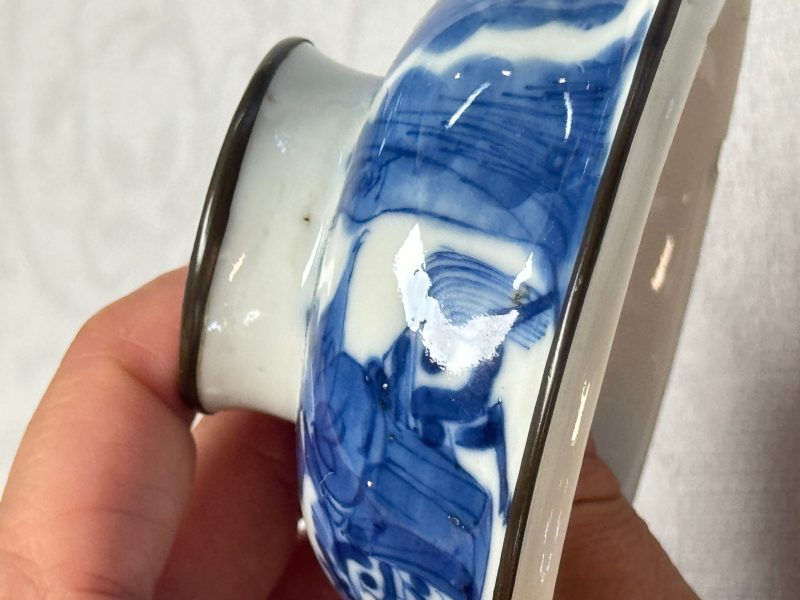 A Chinese blue and white 'Bleu de Hue' four-piece tea set - 图30