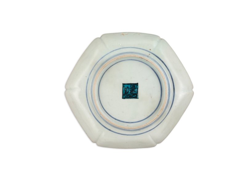 A set of ten porcelain dishes, Ko-Kutani type, Hizen, Edo period, mid-17th century | 色絵鶉図六角皿　十枚　肥前　古九谷様式　江戸時代前期　1640～50年代 - 图21