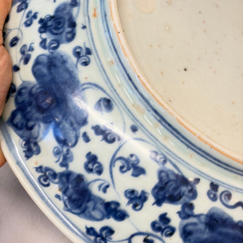 A Chinese blue and white 'Buddhist Lions' dish - 图20