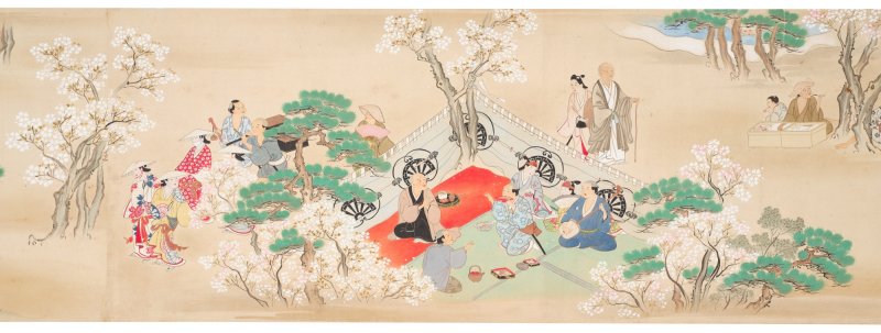 Tamura Suio (fl. 1681-1736), Cherry blossom viewing and pleasure boats, Edo period, early 18th century | 田村水鷗　花見舟遊図巻　江戸時代中期　18世紀前半 - 图2
