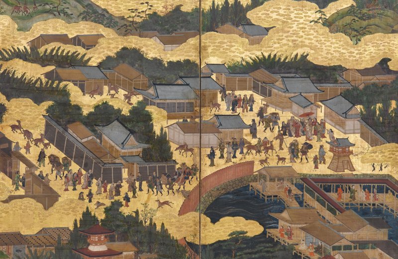 Anonymous, Kurama and Itsukushima, Edo period, 17th century | 鞍馬厳島図屏風　江戸時代初期　17世紀 - 图12