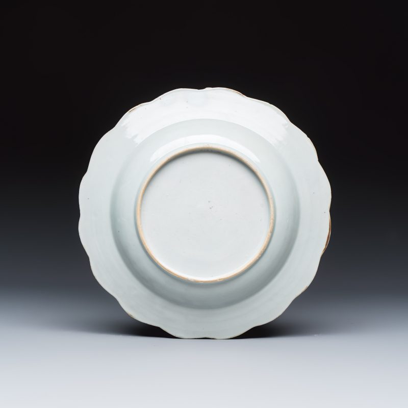Four Chinese famille rose 'Riverscape' plates - 图7