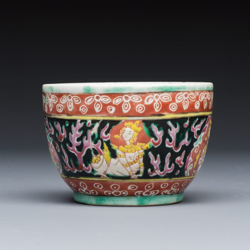 A group of nine Chinese Bencharong wares for the Thai market - 图17