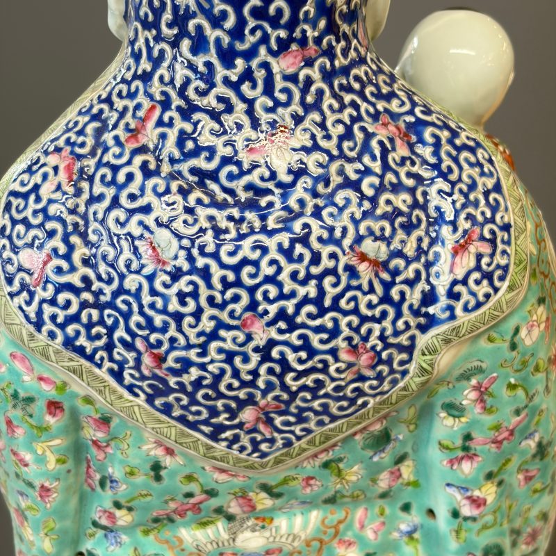 A large Chinese famille rose figure of Fu Xing - 图24