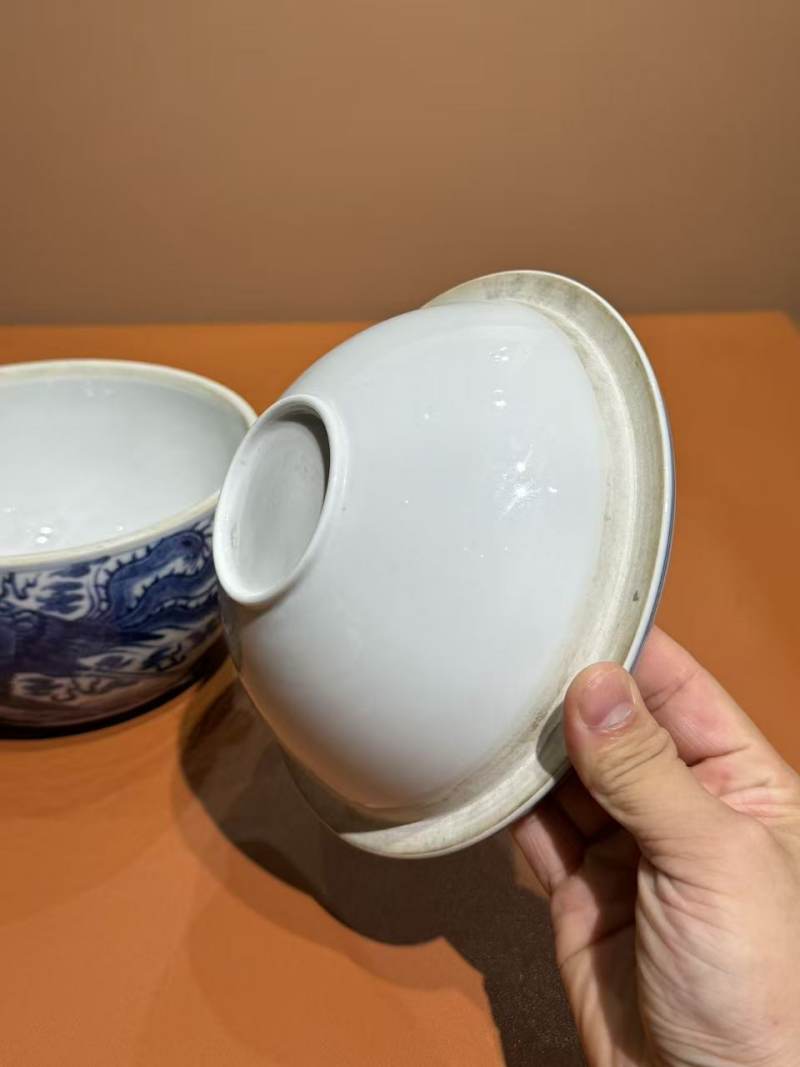 清光绪青花凤纹温锅 - 图6