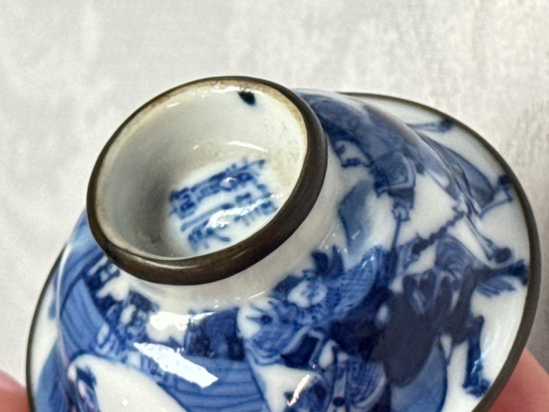 A Chinese blue and white 'Bleu de Hue' four-piece tea set - 图52
