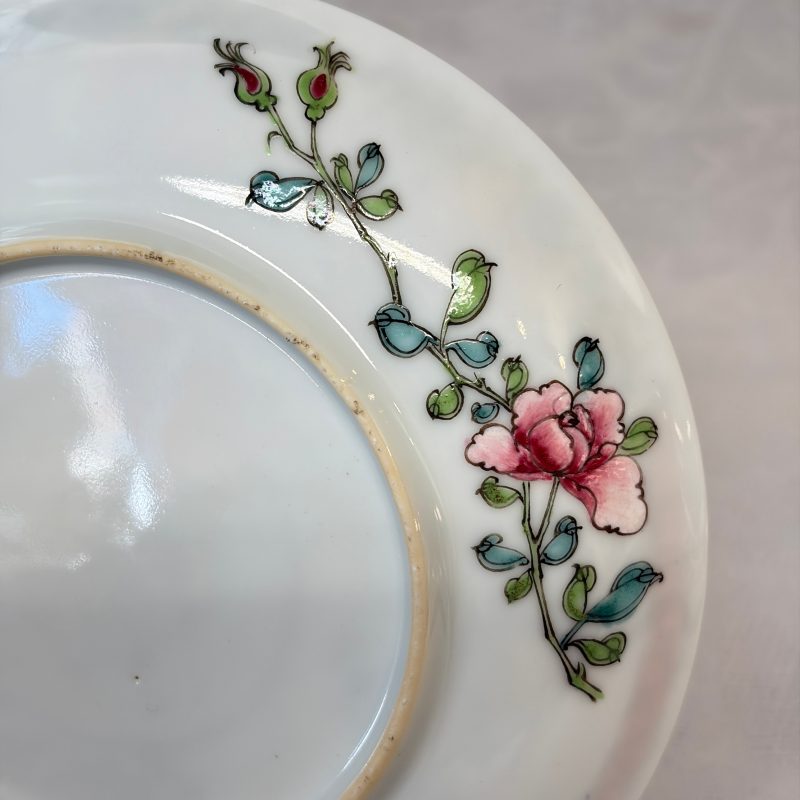 A pair of fine Chinese famille rose 'Rooster' tea bowls and saucers - 图21