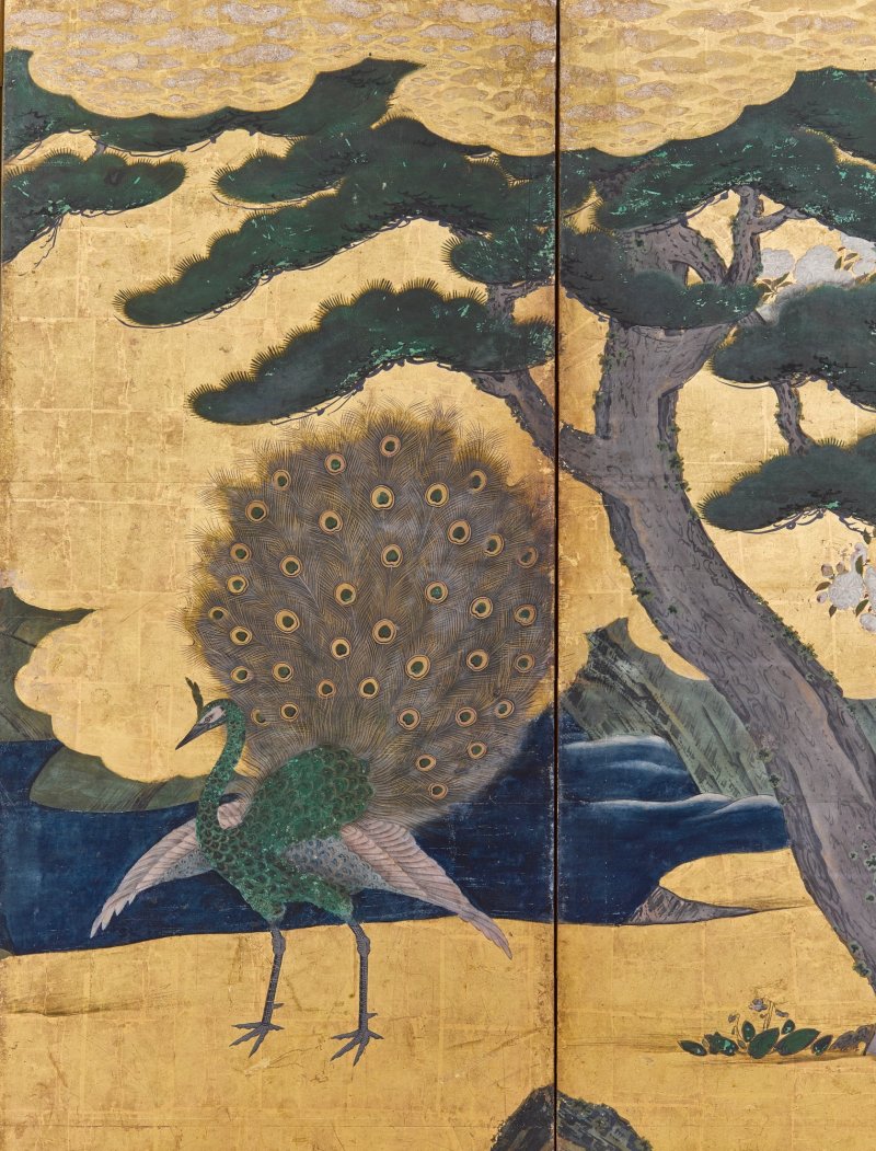 Attributed to the Kano school, Birds and flowers in spring and autumn, Momoyama – Edo period, early 17th century | 狩野派　春秋花鳥図屏風　桃山～江戸時代初期　17世紀初頭 - 图5