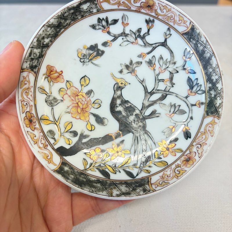 A set of six Chinese silver and gilt-decorated 'Pheasants Among Flowering Branches' tea bowls and saucers - 图59