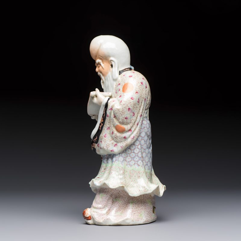 A fine Chinese famille rose figure of Shoulao - 图3