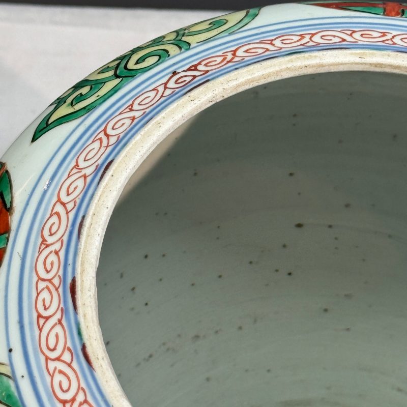 A Chinese famille verte 'Lotus and Shou' vase - 图21