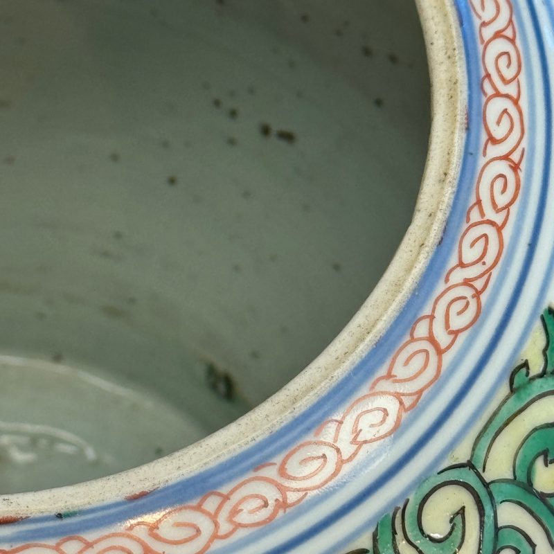 A Chinese famille verte 'Lotus and Shou' vase - 图23