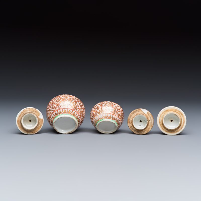 A group of nine Chinese Bencharong wares for the Thai market - 图25