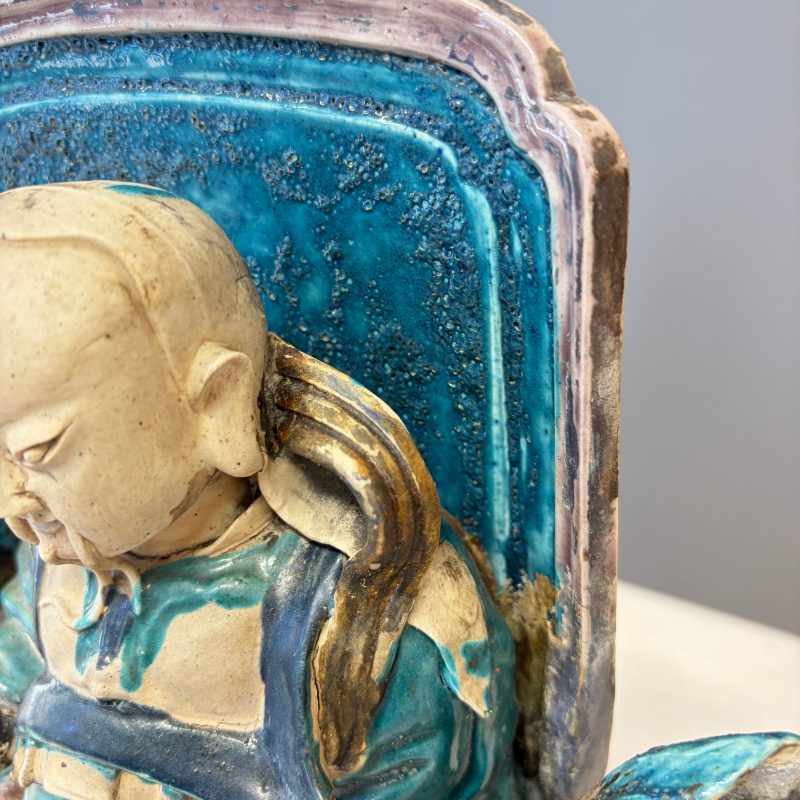 A Chinese Fahua-glazed stoneware model of Zhenwu - 图21