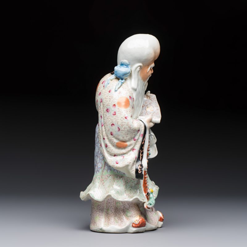 A fine Chinese famille rose figure of Shoulao - 图5