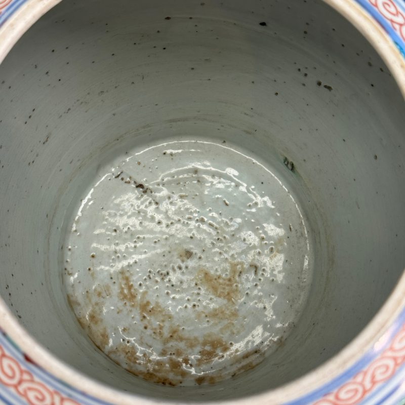 A Chinese famille verte 'Lotus and Shou' vase - 图24