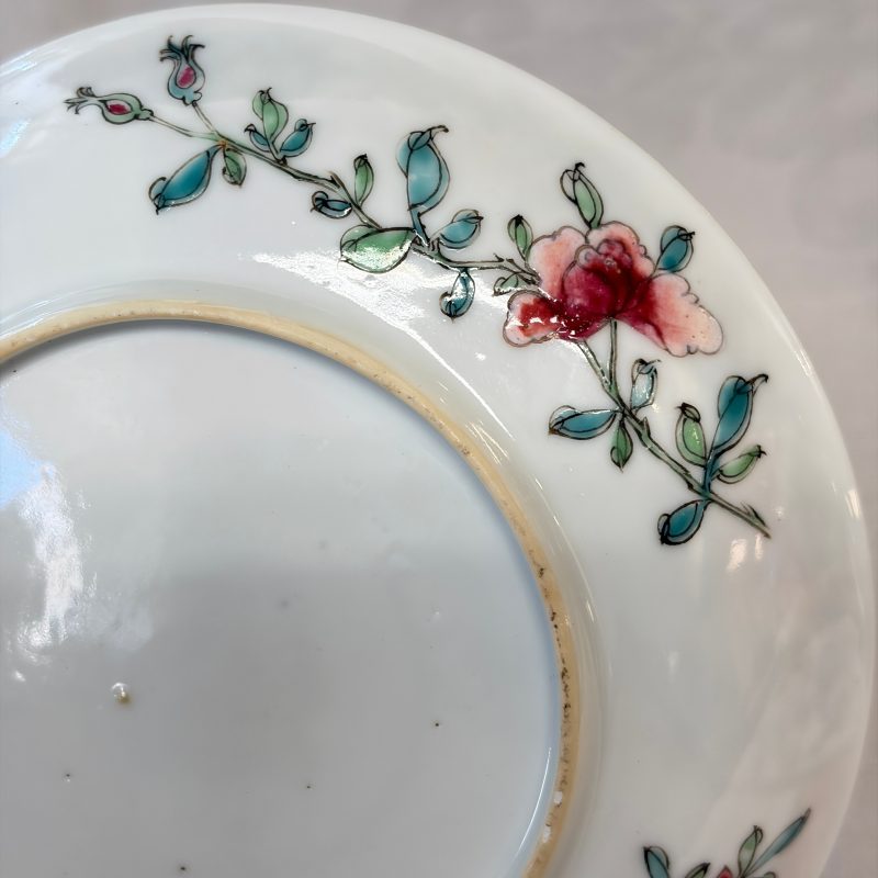A pair of fine Chinese famille rose 'Rooster' tea bowls and saucers - 图30