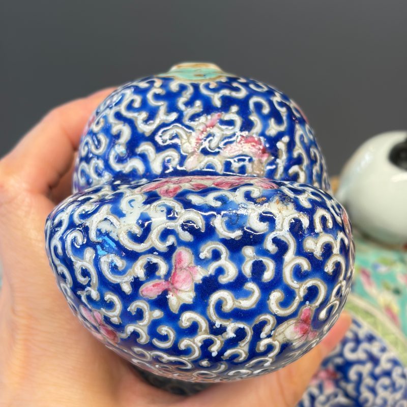 A large Chinese famille rose figure of Fu Xing - 图31