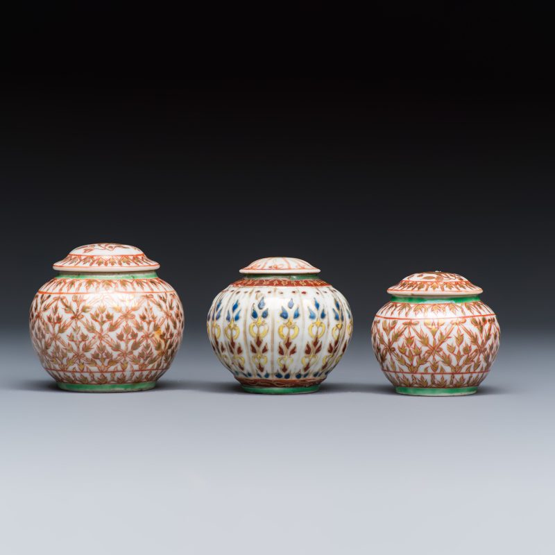 A group of nine Chinese Bencharong wares for the Thai market - 图28