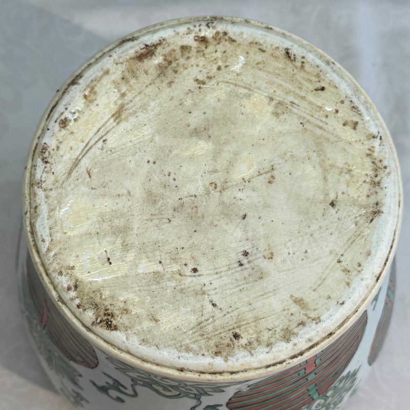 A Chinese famille verte 'Lotus and Shou' vase - 图26