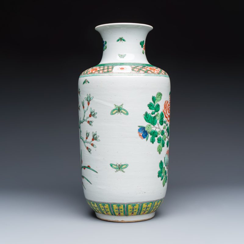 A Chinese famille verte 'Pheasants among Flowering branches' vase - 图4