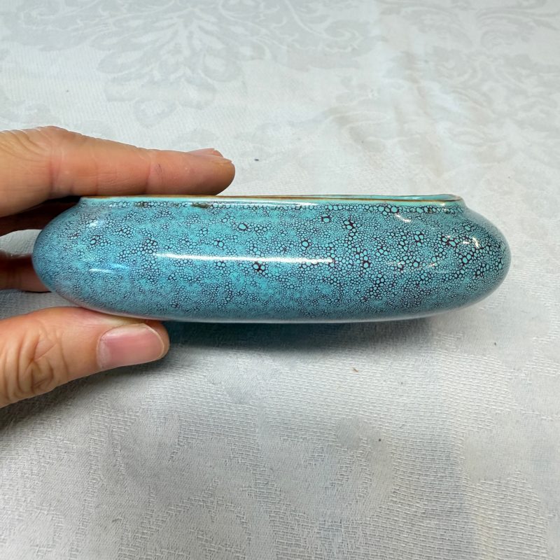 A Chinese robin’s egg-glazed 'Chilong' square brush pot and a brush washer - 图9