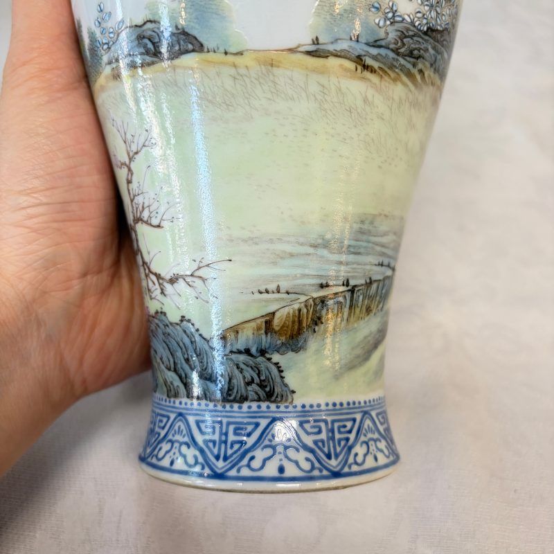 漁樵耕讀 | A set of four Chinese famille rose 'Yu Qiao Geng Du 漁樵耕讀' vases - 图31