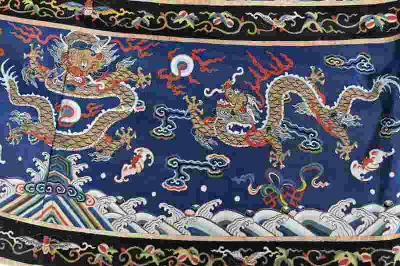 A Chinese silk kesi Taoist priest’s robe, Daopao - 图11
