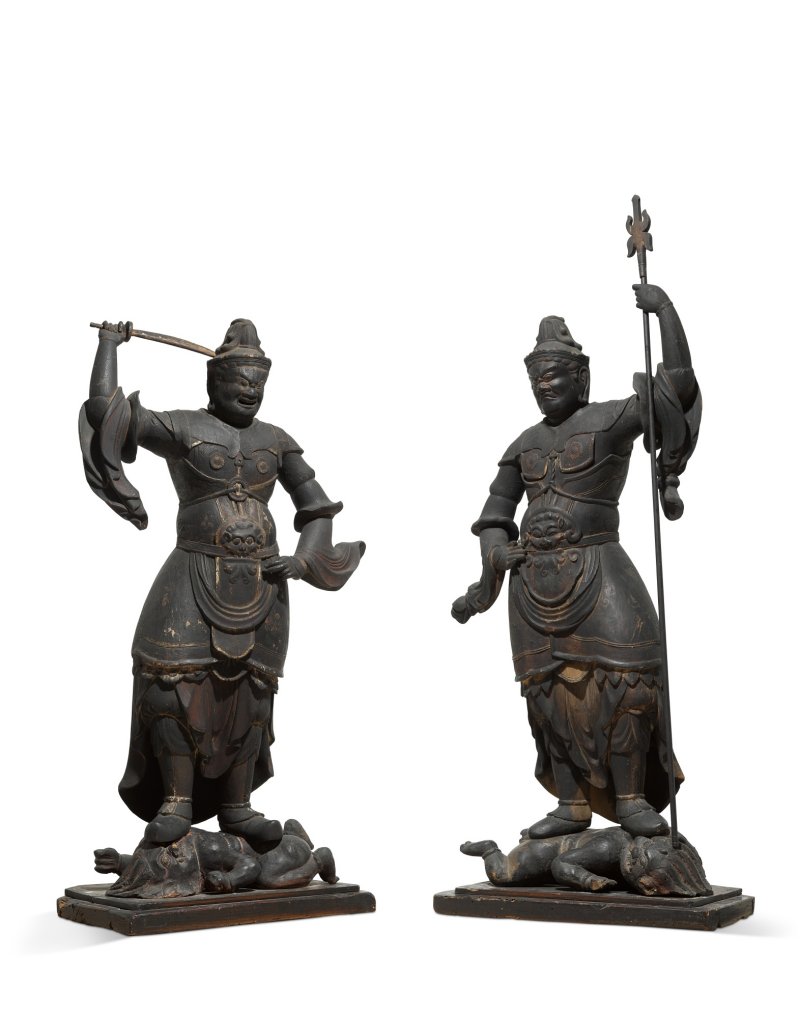 Two wood sculptures of Jikokuten and Zochoten, Heian period, 10th – 11th century | 木造二天王立像（ 持国天・ 増長天）平安時代中期　10～11世紀 - 图2