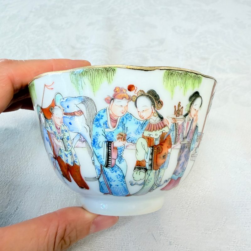 A pair of Chinese doucai bowls with floral design - 图34