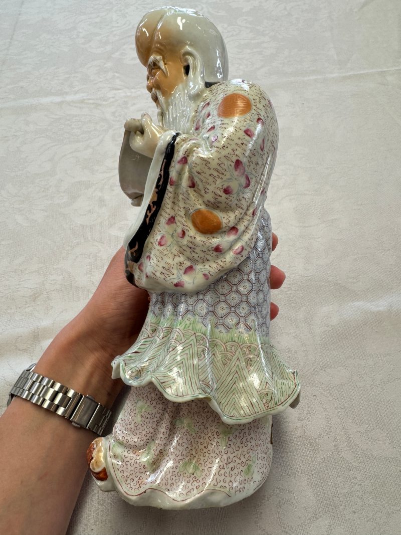 A fine Chinese famille rose figure of Shoulao - 图11
