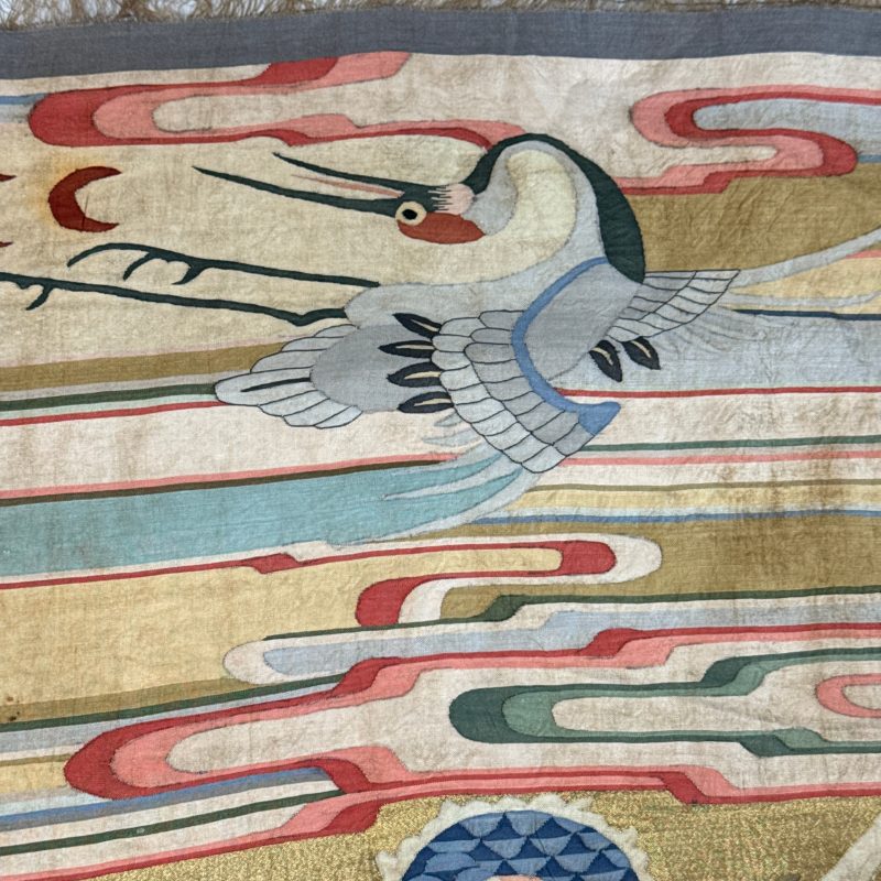 A Chinese kesi 'Deer, Crane and Dragon' panel - 图29