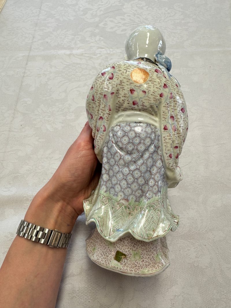 A fine Chinese famille rose figure of Shoulao - 图10