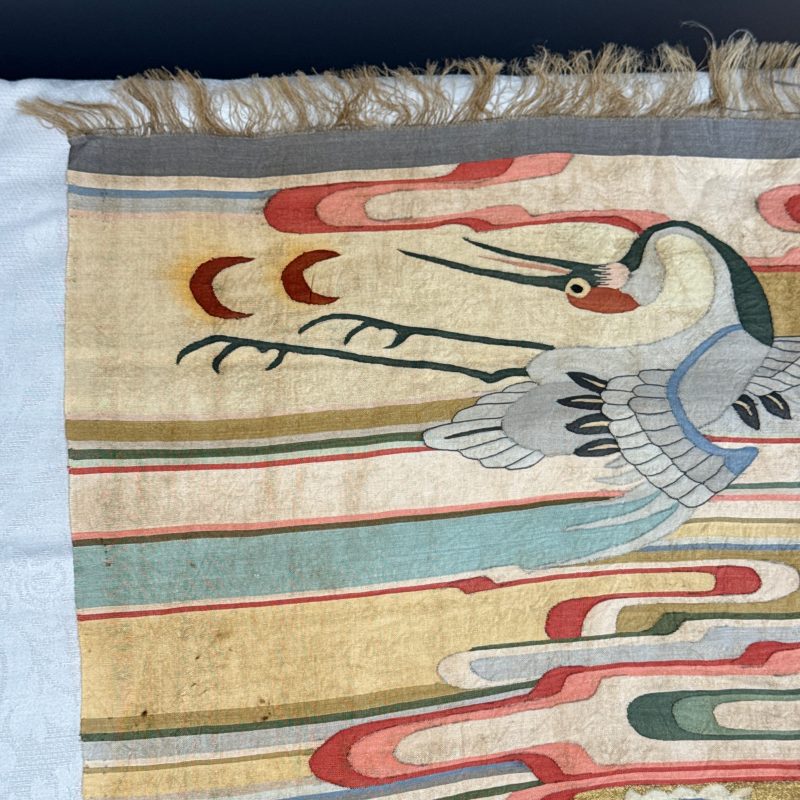 A Chinese kesi 'Deer, Crane and Dragon' panel - 图28