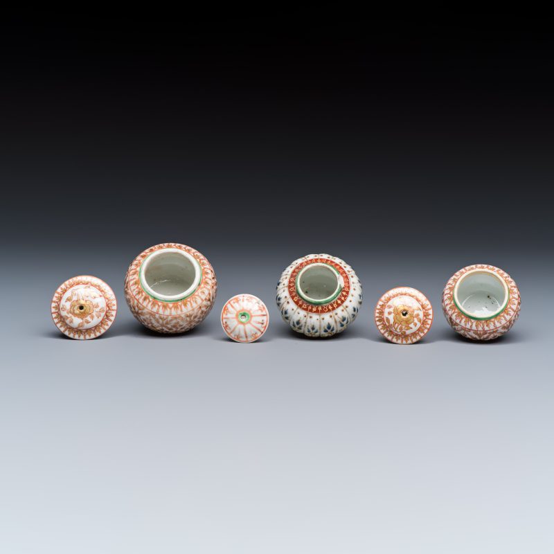 A group of nine Chinese Bencharong wares for the Thai market - 图30