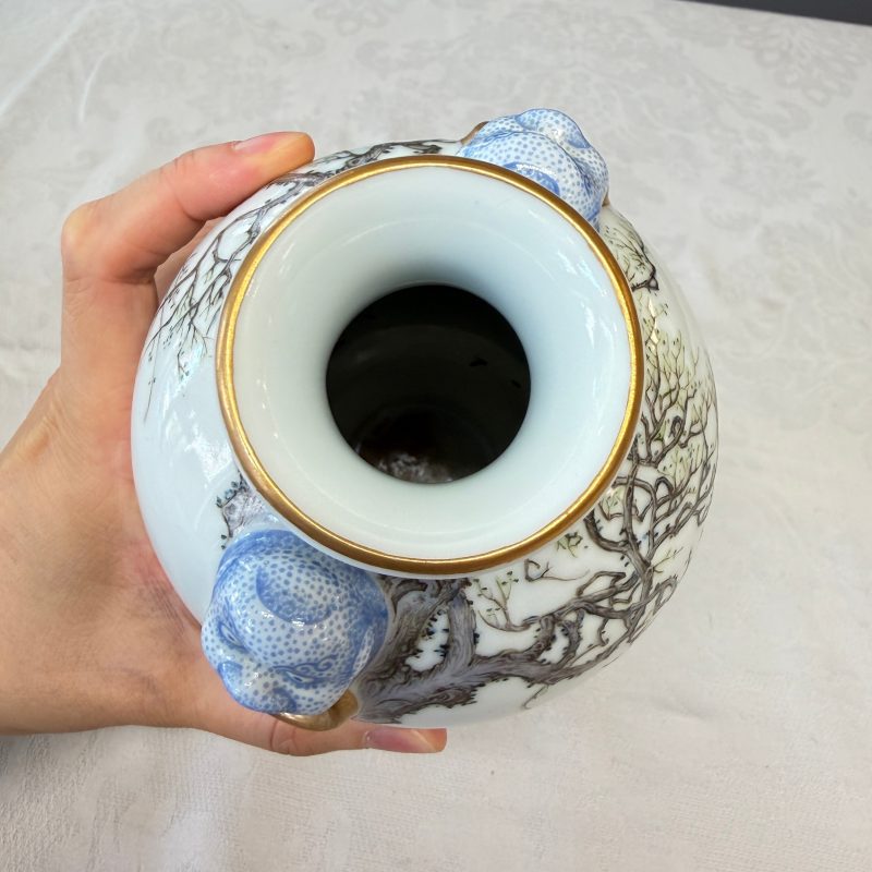 漁樵耕讀 | A set of four Chinese famille rose 'Yu Qiao Geng Du 漁樵耕讀' vases - 图35