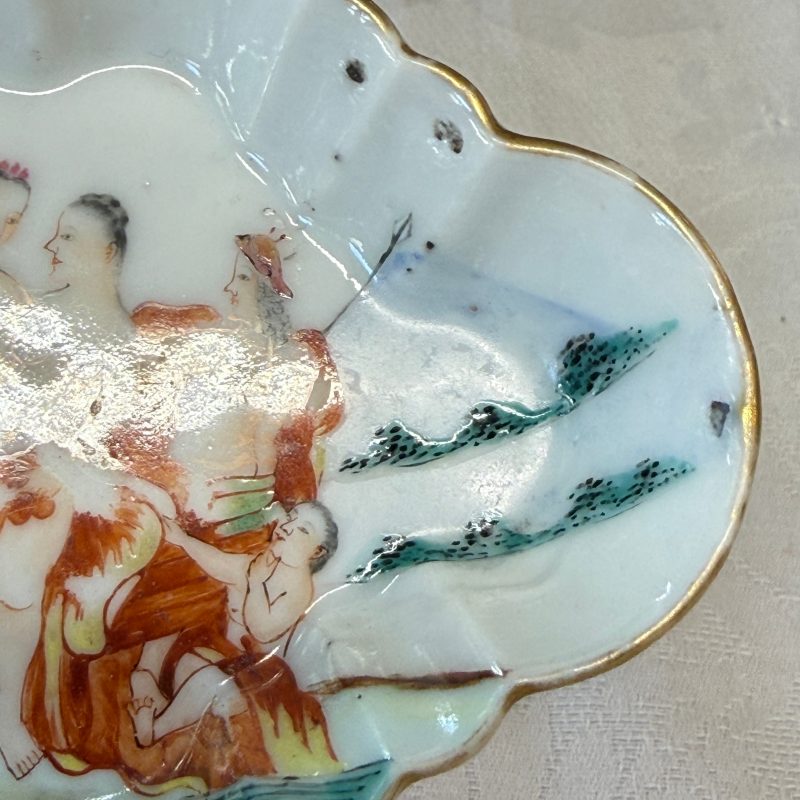 A fine Chinese export porcelain 'Judgement of Paris' spoon tray - 图6