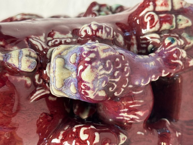 A pair of Chinese flambé-glazed models of Buddhist lions - 图15