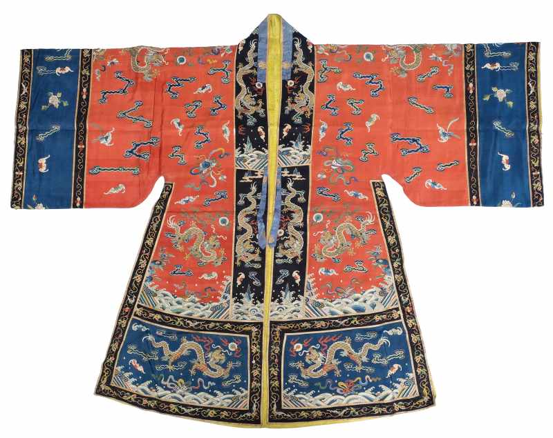 A Chinese silk kesi Taoist priest’s robe, Daopao - 图1