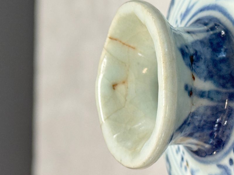 A Chinese blue and white 'Meiping' vase with lotus scrolls - 图14