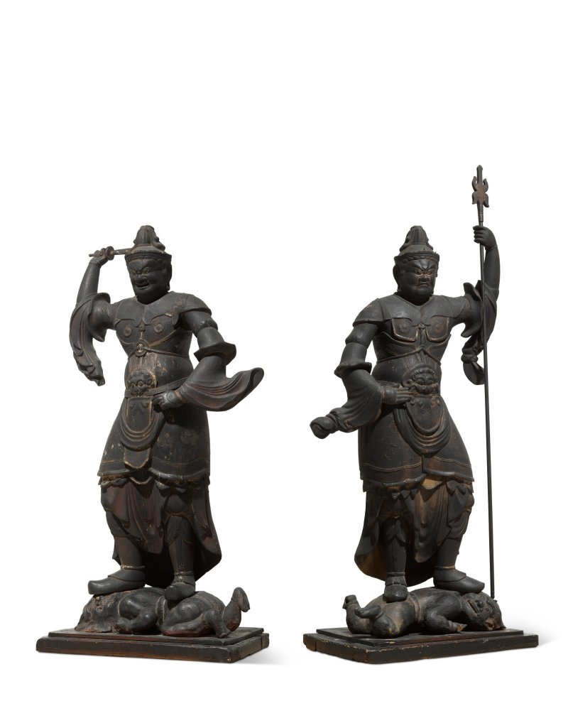 Two wood sculptures of Jikokuten and Zochoten, Heian period, 10th – 11th century | 木造二天王立像（ 持国天・ 増長天）平安時代中期　10～11世紀 - 图3